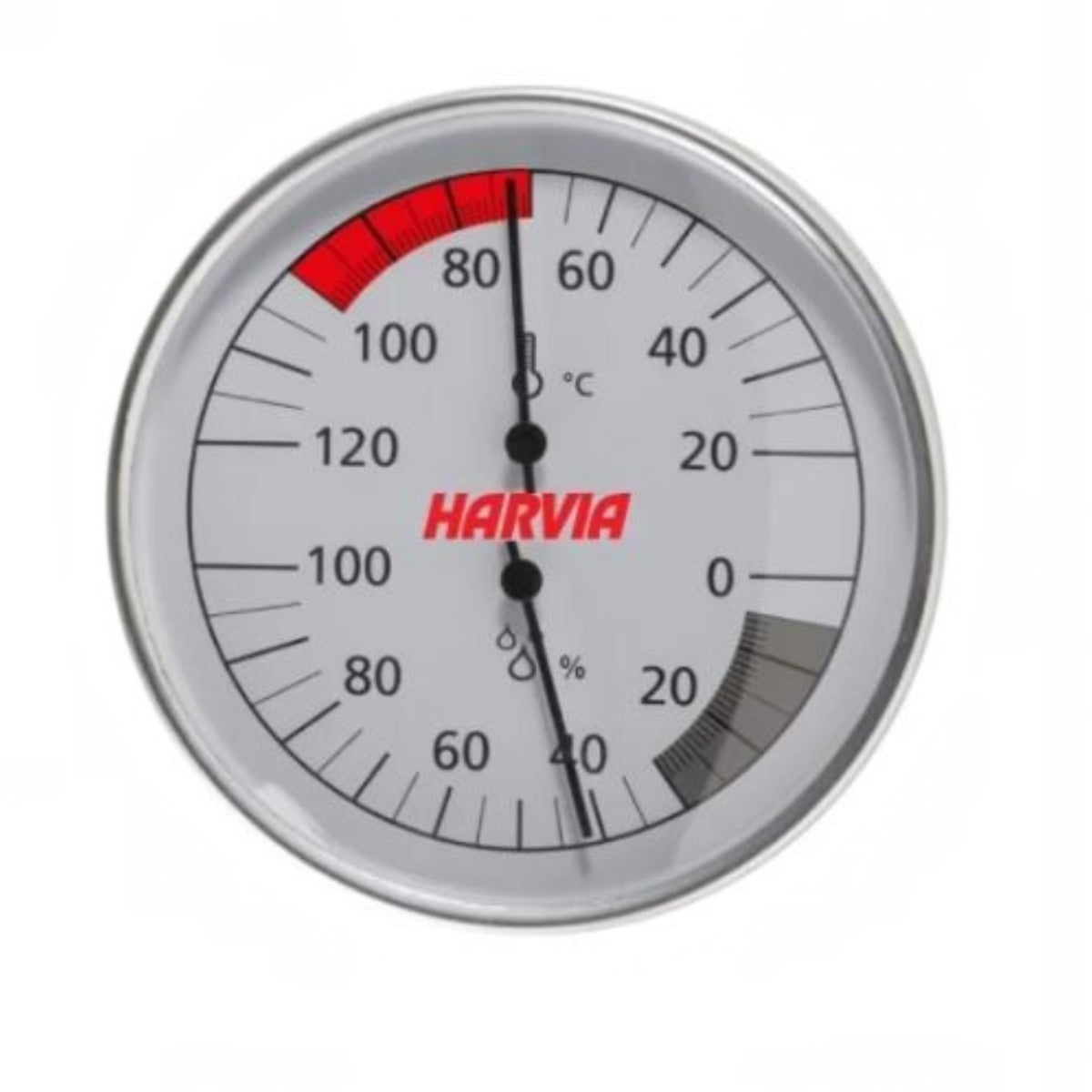 Thermometer und Hygrometer Harvia
Modell: Basic
Durchmesser: 100 mm
Für Temperatur und Luftfeuchtigkeit