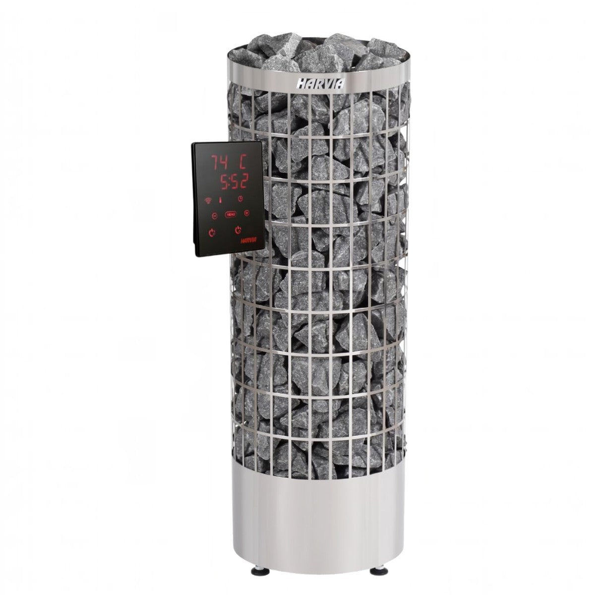 Saunaofen Cilindro PC90XW 9,0 kW Steel, mit digitaler Steuerung Xenio Wifi, Harvia