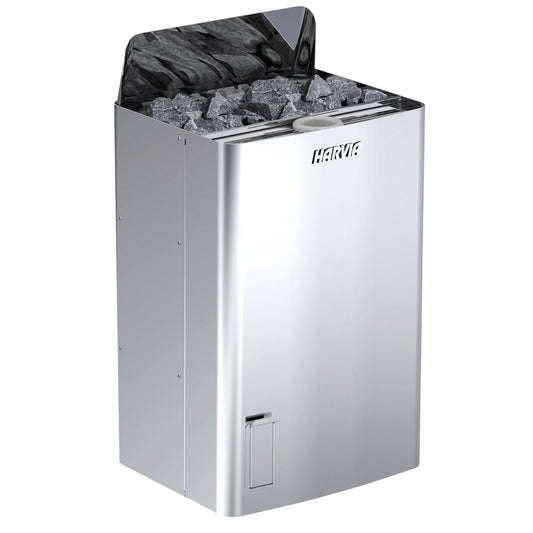 Saunaofen The Wall Combi SW90S 9,0 kW Steel, mit integriertem Verdampfer, Hariva