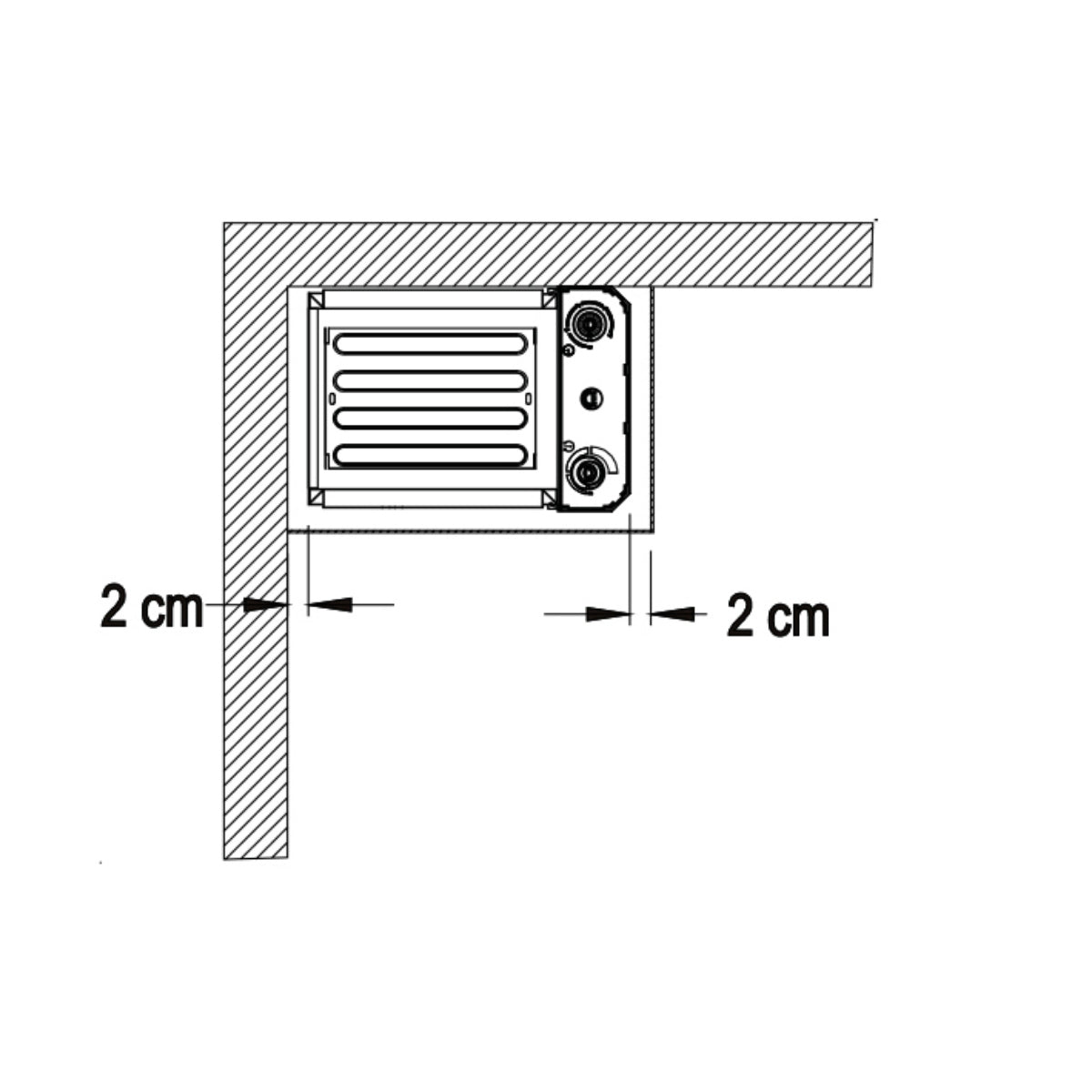 Saunaofen M3 W (Wandausführung) Anthrazit 3,0 kW,  EOS